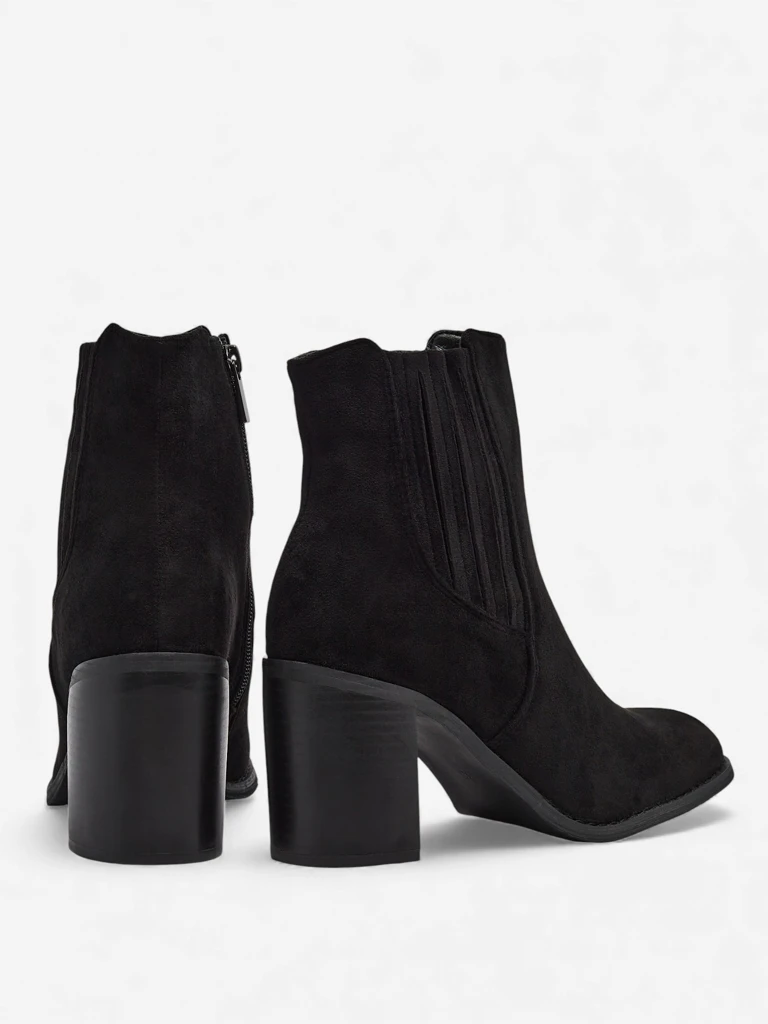 Women's Anell Eco-Suede Ankle Boots with Block Heel