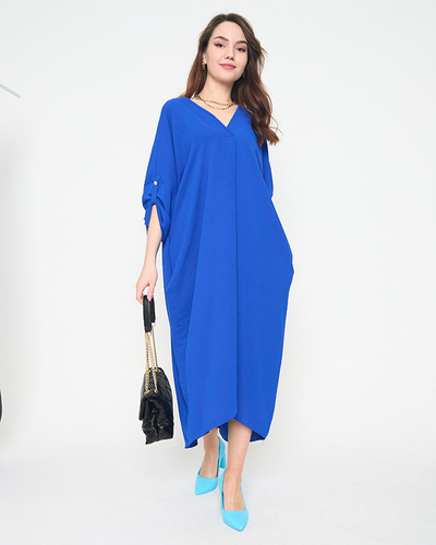 Cobalt women's oversize midi dress - Clothing