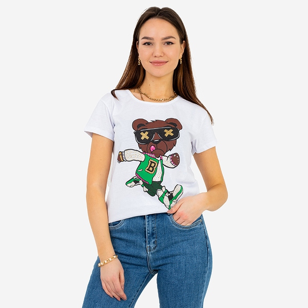 Sieviešu T-krekls ar apdruku - Apģērbs