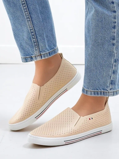 Royalfashion Perforated women's slip-on shoes Vielles