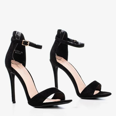 Black women's sandals on a high heel Gold Rush - Footwear 1