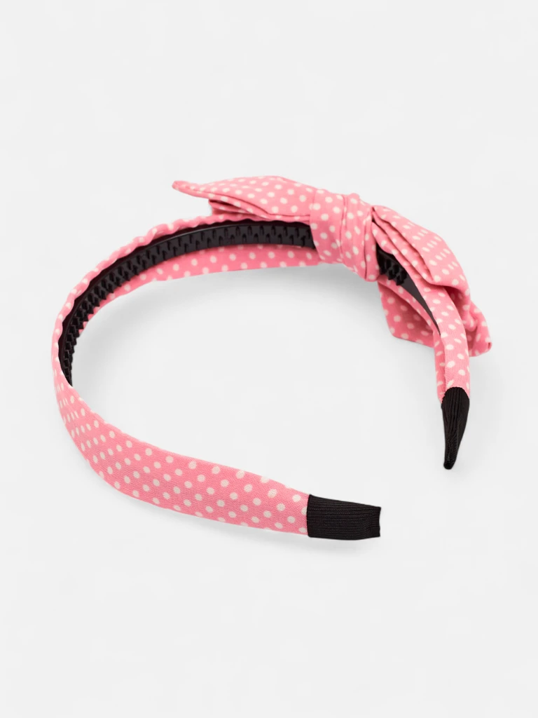 Royalfashion Women's Polka Dot Headband with Bow