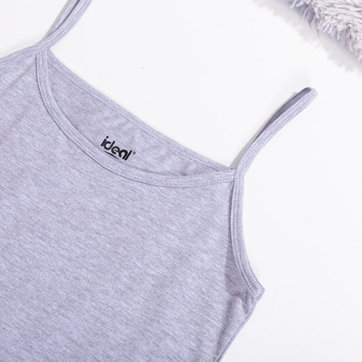 Серый женский топ PLUS SIZE