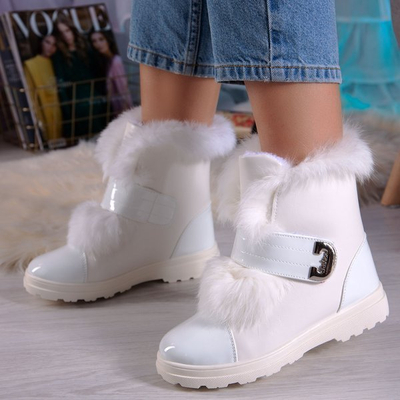 Harriett fur-lined white snow boots - Footwear