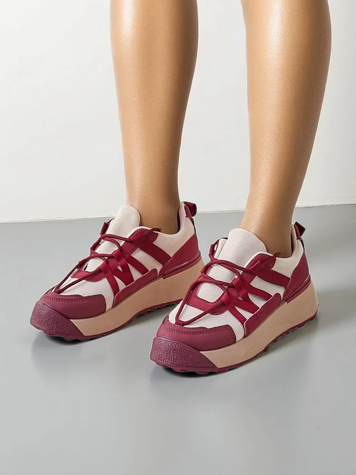 Royalfashion Women's Platform Sneakers Venusoe