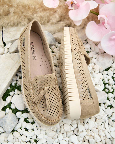 Royalfashion Sieviešu ažūra mokasīni Molaffa