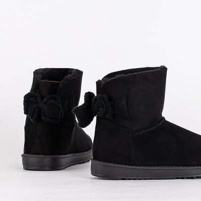 Royalfashion Black a'la snow boots eco suede Giorii