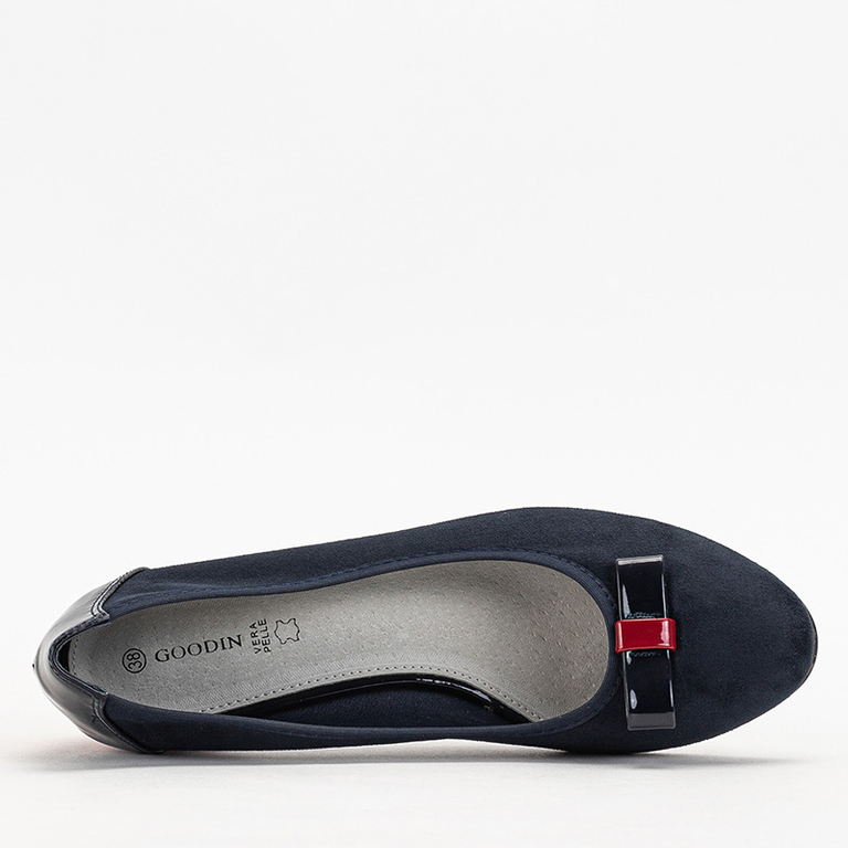 Navy blue women's high heels Sentiso - Footwear