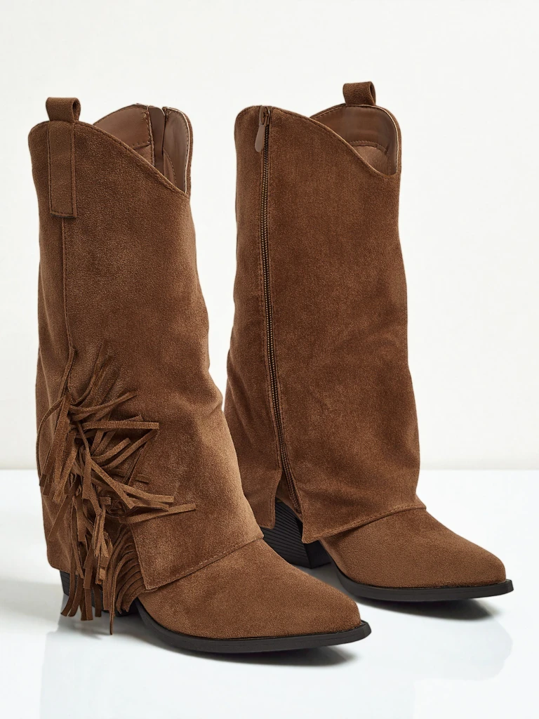 Botki damskie z zabudowaną cholewką Tovris