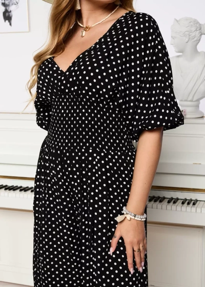 Черный длинный женский гороховый костюм - Одежда