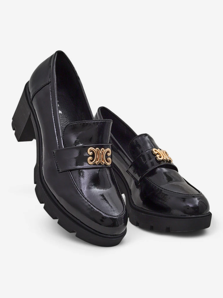 Royalfashion Women's heeled moccasins Blascos