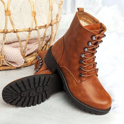 Trappers in camel Gigi - Footwear