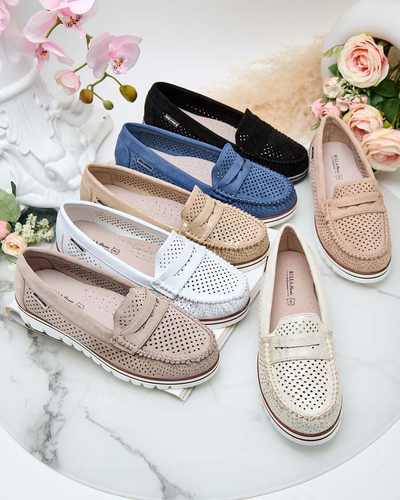 Royalfashion Ажурные женские мокасины Leteller