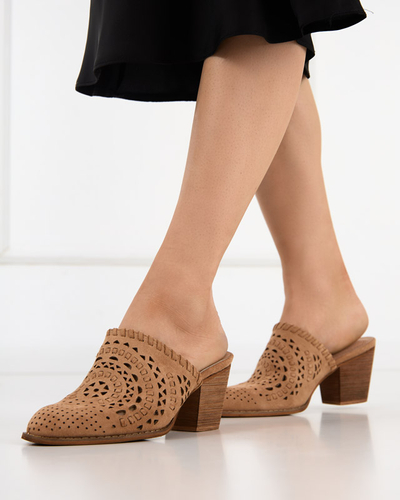 OUTLET Light brown women's Aqarion high heel shoes - Footwear