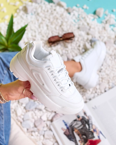 Royalfashion Белый Женские спортивные туфли на платформе Active Motion