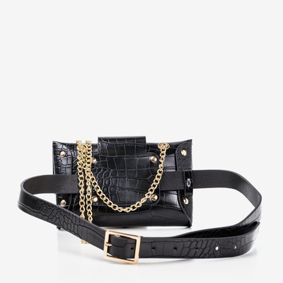 Czarna mała torebka na ramię - Torebki