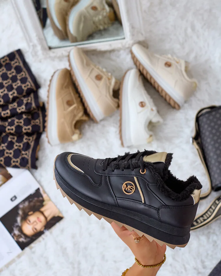 Royalfashion Siltas sieviešu kedas ar kažokādu Boris