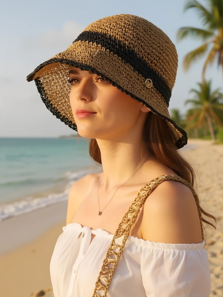 Royalfashion Sieviešu Salmu Cepure Sun Bloom