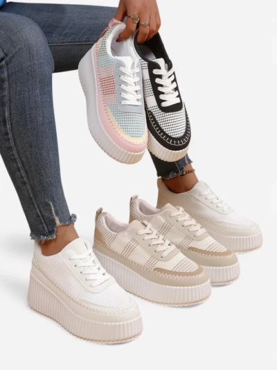 Royalfashion Women's platform sneakers Siserra