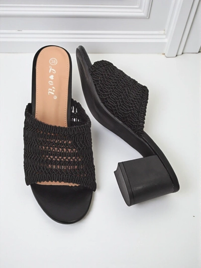 Royalfashion Женские шлепанцы на каблуке Sole Bloom