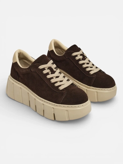 Sportowe sneakersy damskie ze skóry naturalnej Eller