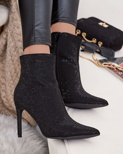 Royalfashion Sieviešu zābaki Lekirisa Zirconia Stiletto Boots