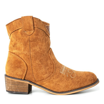 Brown low-heeled cowboy boots Toronto - Footwear 1