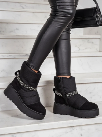 Royalfashion Women's wedge snow boots Renosi