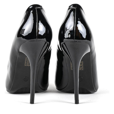 Black lacquered pumps on a high heel Blaki - Footwear 1