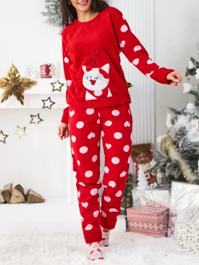 Royalfashion Women's pajamas with a kitten