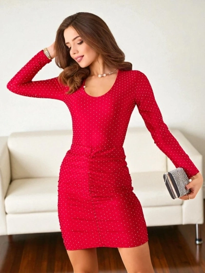 Royalfashion Īss sievietes svārki ar cirkoniem