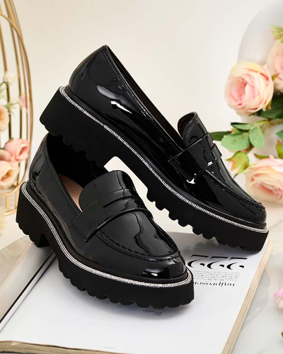 Royalfashion Женские лакированные мокасины Deru