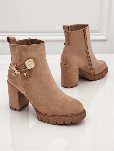Women's Eco Suede Heeled Ankle Boots Bearr