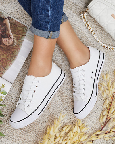 Royalfashion Women's Classic Lace-up Sneakers Ogisea