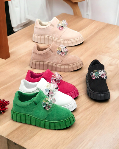 Royalfashion Спортивные полусапожки с цветными камнями Resinello