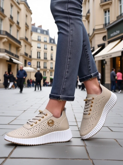 Royalfashion Women's sporty lace-up sneakers Jovenes