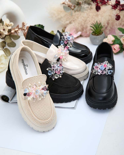 Royalfashion Women's moccasins with colorful beads Karonia