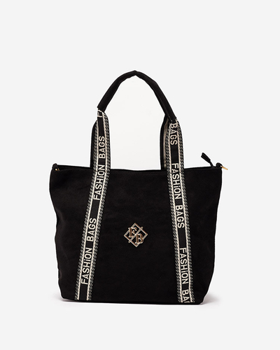 Royalfashion Black women's eco-suede handbag