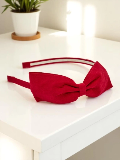 Royalfashion Ободок для волос с бантом Лиловый