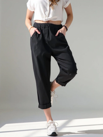 Royalfashion Sieviešu harem bikses, izgatavotas no viskozes