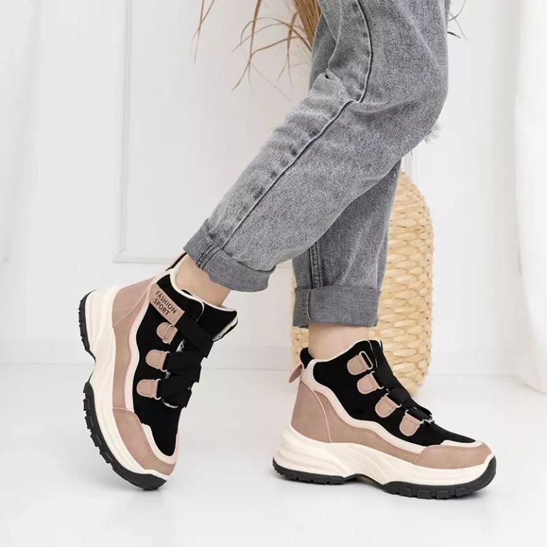 OUTLET Filippa утепленная женская спортивная обувь розового цвета - Обувь