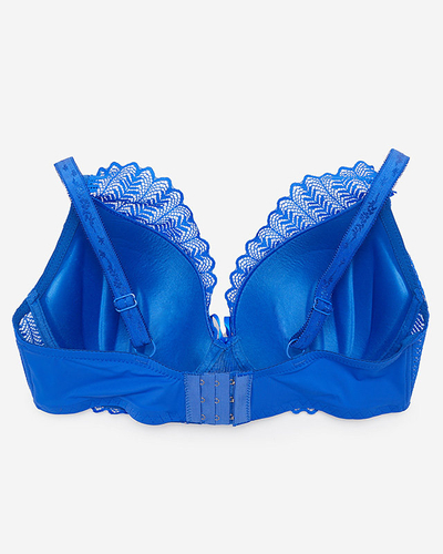 Ladies' cobalt lace bra - Underwear