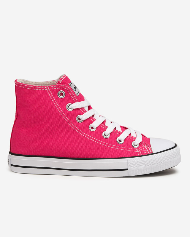 Women's dark pink Garet high sneakers - Footwear