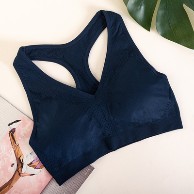 Women's navy blue sports bra - Underwear
