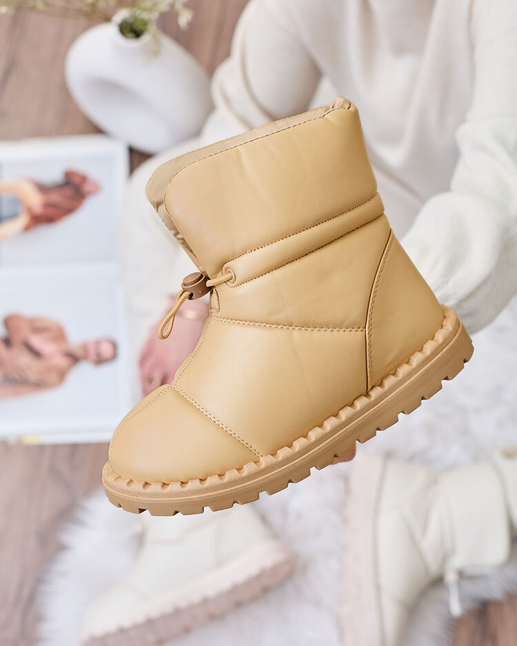 Royalfashion Sieviešu slips-on sniega zābaki brūnā krāsā Nevonsisia