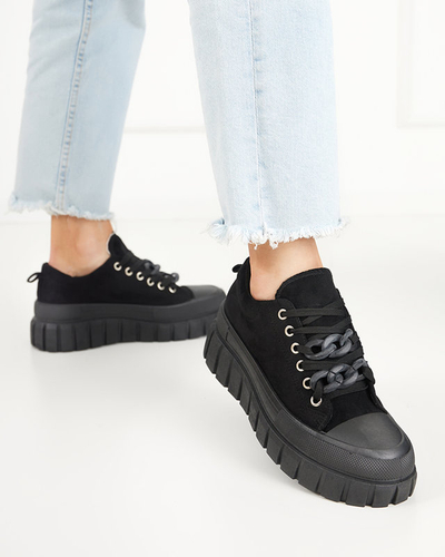 OUTLET Black high women's sneakers Mishta - Footwear