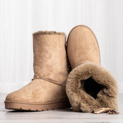 Brown snow boots with Eveleen binding - Footwear