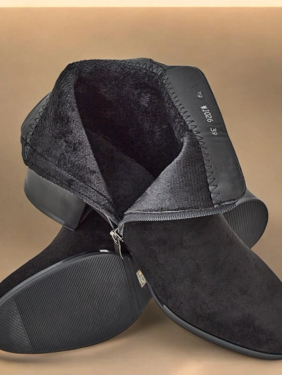 Amicus Nero Elegante Ankle Boots for Autumn and Winter
