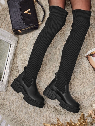 Damskie wsuwane kozaki Obsidian Rose