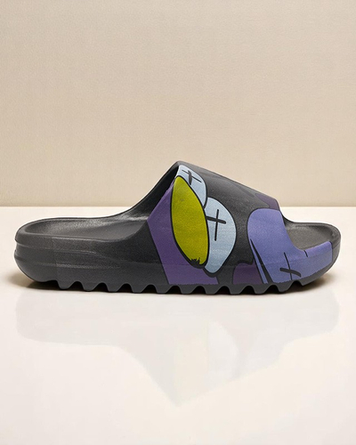 Aurora Women's Sandals Black Rubber Stylish for Summer